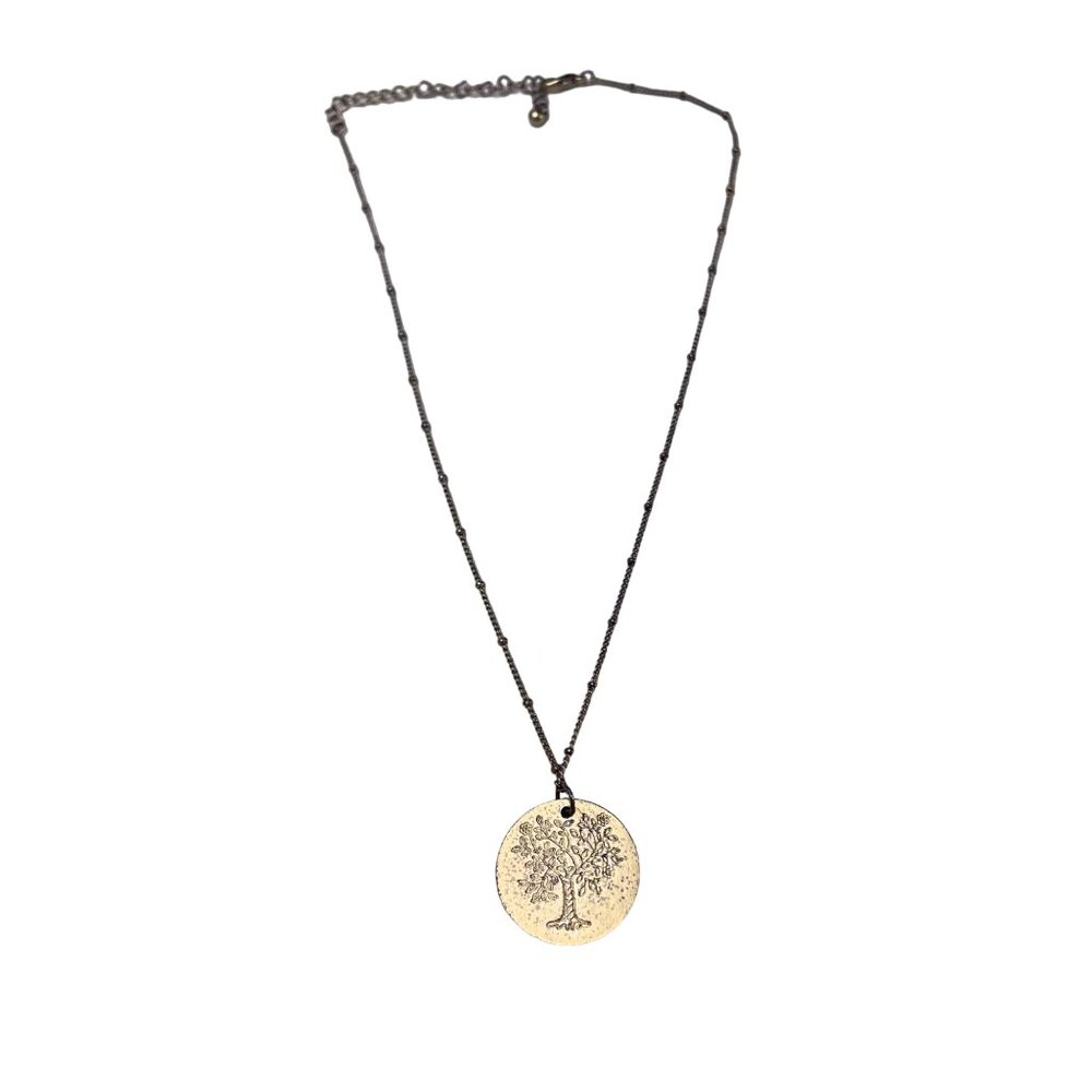 Tree of Life Serenity Prayer Necklace Knot Chain Jewelry u
